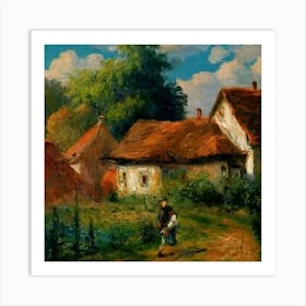 House In The Countryside Art Print