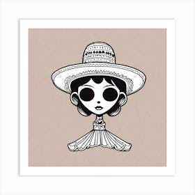 Mexican Girl 19 Art Print