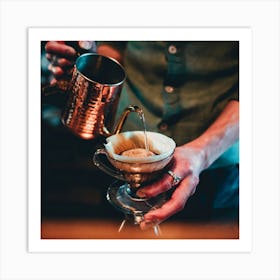 Coffee Pouring Art Print