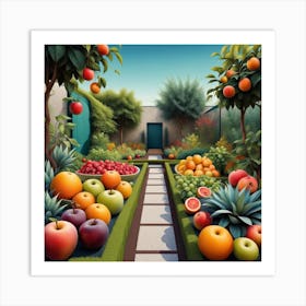 Fruits Garden Art Print