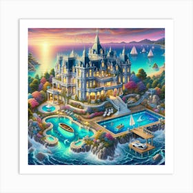 Mermaid'S Castle Art Print