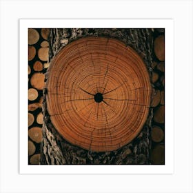 Firefly Tree, Pattern, Material, Background, Natural, Trunk, Abstract, Old, Wood, Brown, Nature, Rou (8) Art Print