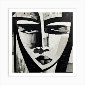 Abstract Painting Black And White Abstract Art Art Print