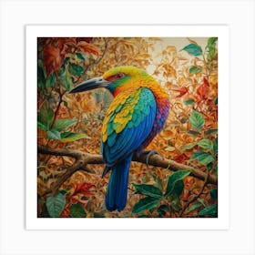 Colorful Bird Art Print