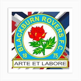 Blackburn Rovers F.C Logo Wall Art 17 Art Print