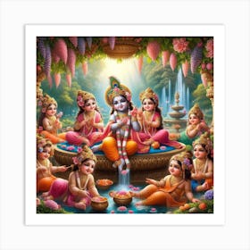 Lord Krishna 3 Art Print