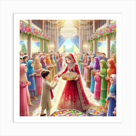 Muslim Wedding Art Print