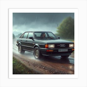 Audi A4 Art Print