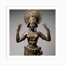 Goddess Statue  Art Print