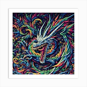 Colorful Dragon 1 Art Print