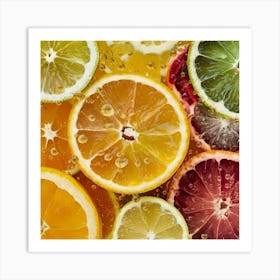 Citrus Fruit Slices Art Print