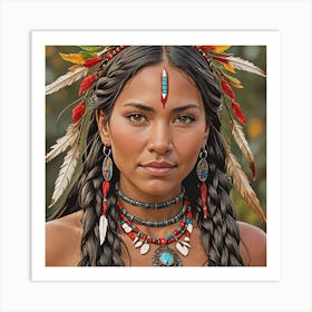 Native American Woman 1 Art Print