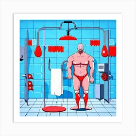 Gym Series VII - Tom Ghost Art Print