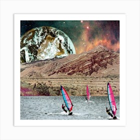First Annual Mars Windsurf Race Art Print
