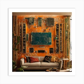 Circuit Board Wall Art Art Print