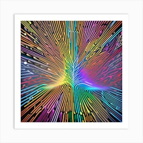 Psychedelic Tree Art Print