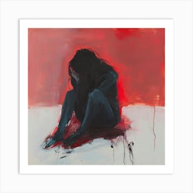 Crimson Solitude Art Print