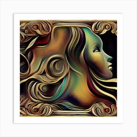 Portrait Of A Woman 3 Art Print