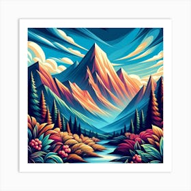 Landscape Painting 189 Art Print