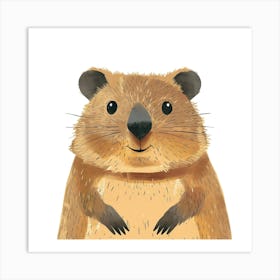 Charming Illustration Quokka 3 Art Print