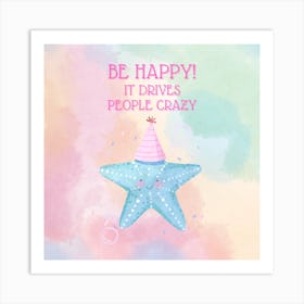 Starfish Party 1 Art Print