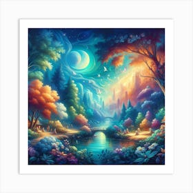 Fairytale Forest 4 Art Print