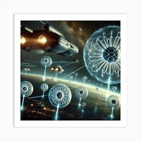 Nebula Harrier Gravitational Mines Art Print