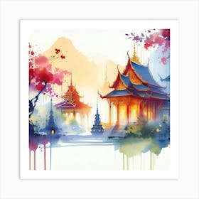 Asian Painting 4 Art Print