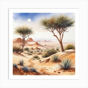Desert Landscape 121 Art Print