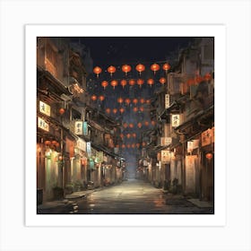 Chinese Alley Art Print