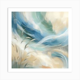 Abstract Tranquil Seascape 2 Art Print