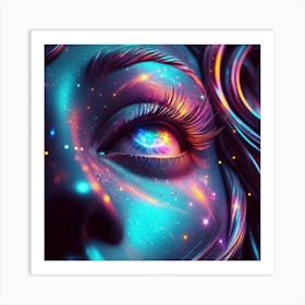 Galaxy Eye Art Print