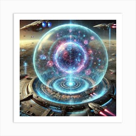 Void Conflux Array Protective Bubble Art Print