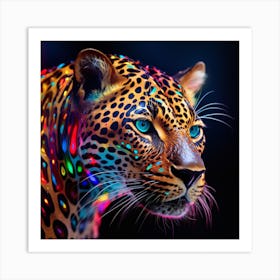 Luminous Leopard Art Print