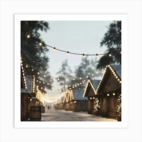 Christmas Village Art Print