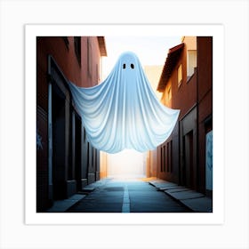 Ghost In The Alley 1 Art Print