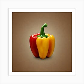 Red And Yellow Pepper 4 Art Print