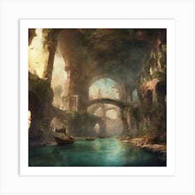 Fantasy City 63 Art Print