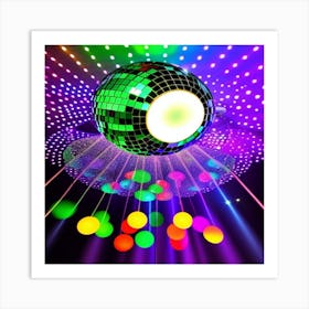 Disco Lights 1 ( Fromhifitowifi ) Art Print