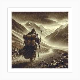 Lone Walker Art Print