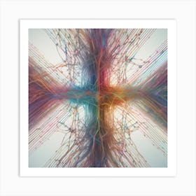 Cross Of Wires Art Print