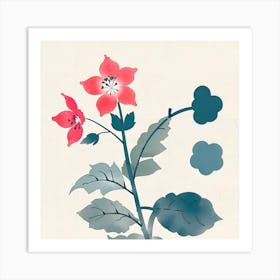 Chinese Flower Painting Art Print