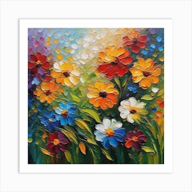 Colorful Flowers 5 Art Print