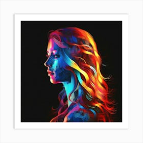 Portrait Of A Woman Art Print