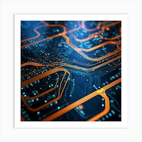 Circuit Board 4 Art Print