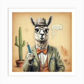 Llama 33 Art Print