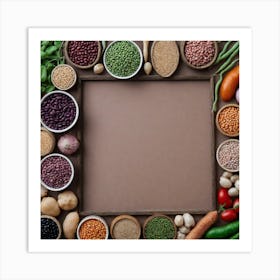 Legumes As A Frame (72) Art Print