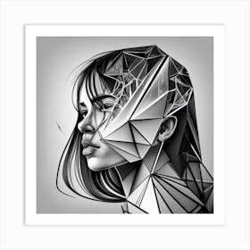 Create An Exquisite Ink Drawing On White Paper Art Print