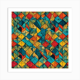 Abstract Geometric Pattern 4 Art Print