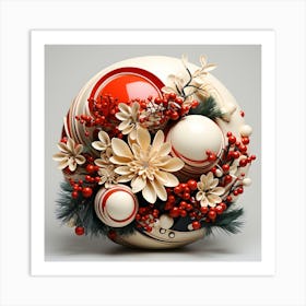 Christmas Ornaments 14 Art Print